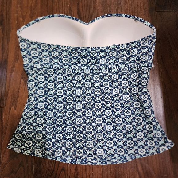 Kona Sol Tankini Bikini Top Blue/White - Large - Picture 3 of 7